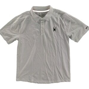 Spyder Performance Polo‎ Shirt Men's Large Golf Short Sleeve Casual Three Button
